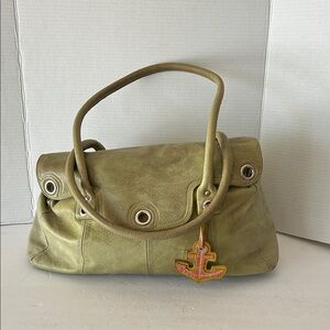 Vintage Sofia C. Olive Green Designer Women's Bag